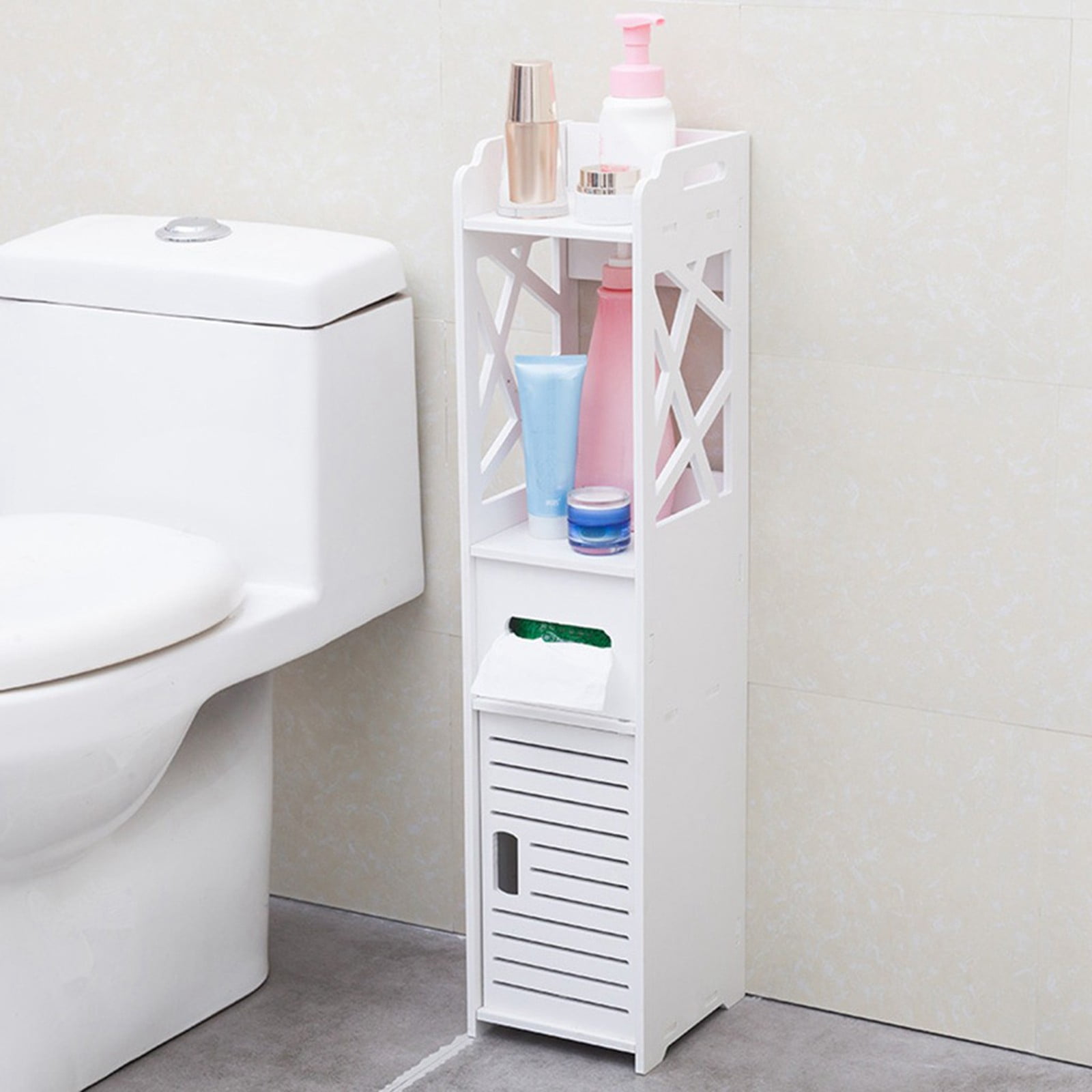 Bathroom Storage Corner Floor Cabinet Toilet Vanity Cabinet Bath Sink Organizer Walmartcom Walmartcom
