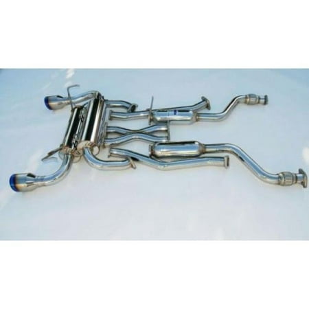 Invidia Gemini Rolled Titanium Tip Exhaust for 03-06 G35 Coupe RWD - (Best Exhaust For G35 Coupe)