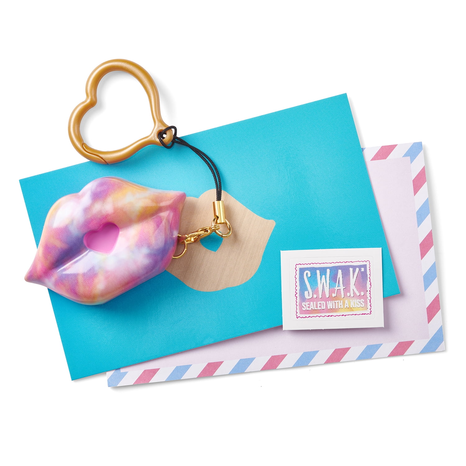 S.W.A.K. Interactive Kissable Key Chain – Tie-Dye Kiss - By WowWee