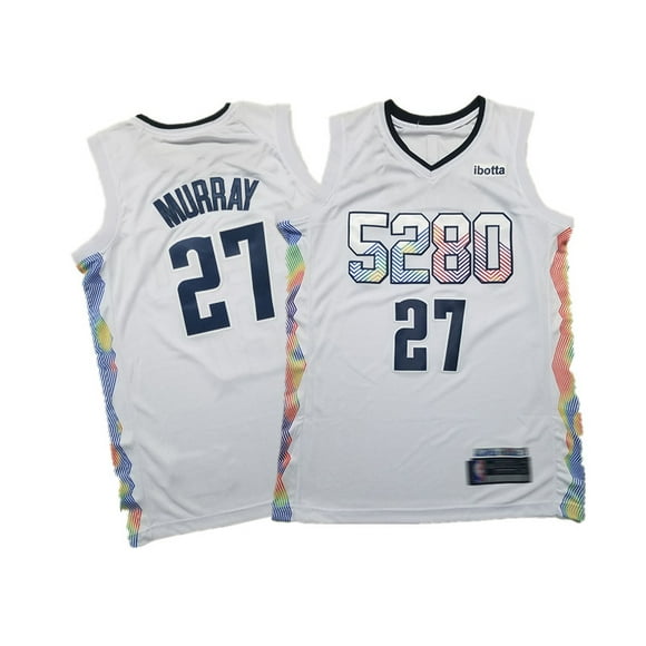 Denver Nuggets 27 Jamal Murray Murray Jersey Embroidered Basketball Jersey Replica Player Name Jersey