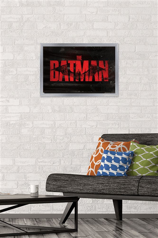 DC Comics The Batman - Logo Wall Poster, 14.725" x 22.375", Framed