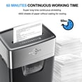 thumbnail image 4 of BONSEN 16-Sheet Cross-Cut Paper Shredder with Pull-Out Bin, Black, 4 of 7