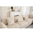 thumbnail image 3 of L Shaped Modular Sectional Sofa Set, Modern Deep Seat Corner Couch, 5-Seats Modular Sofa with 7 Pillows for Living Room, 3 of 9