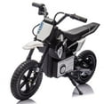 thumbnail image 6 of 24V Kids Electric Motocross Motorcycle with Bluetooth Music - 200W Power, Rear Shock Absorber, LED Breathing Lights, Adjustable Speed up to 9.32 MPH - Powered Ride On Toy for Boys Girls Ages 5-15, 6 of 6