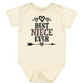 thumbnail image 3 of Inktastic Best Niece Ever from Aunt Girls Baby Bodysuit, 3 of 5