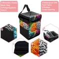 thumbnail image 2 of Mathematical Engineering Foldable Car Garbage Can with Lid and Leak-Proof, Hanging Storage Bag - Trash Can for Car, Car Trash Can, Mini Trash Can, 2 of 6