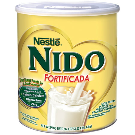 (2 pack) NIDO Fortificada Dry Milk 56.3 oz. (Best Organic Whole Milk For Toddlers)