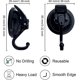 thumbnail image 4 of Bathroom Robe Hooks Set Of 2 Black Suction Cup Hooks, 2 Pack Heavy Duty Suction Cup Shower Hooks For, 4 of 5