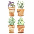thumbnail image 4 of Watercolor Potted Herbs Peel and Stick Wall Decals, 4 of 5