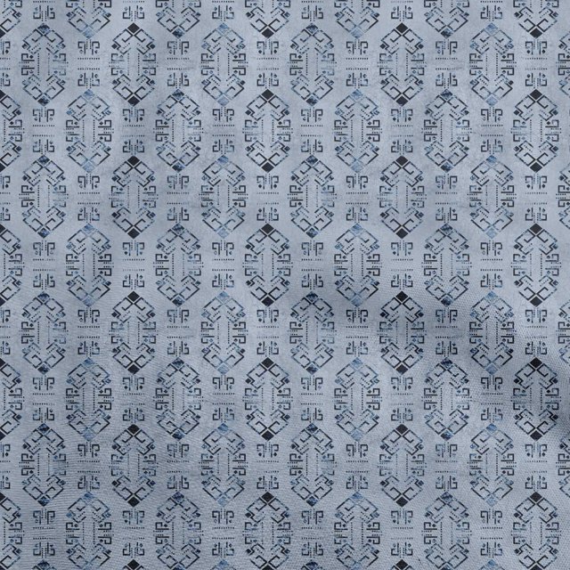 oneOone Cotton Poplin Twill Dusty Blue Fabric Abstract Sewing Craft Projects Fabric Prints By Yard 56 Inch Wide