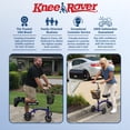 thumbnail image 3 of KneeRover Deluxe KneeCycle - Steerable, Foldable Knee Scooter for Surgery Recovery, Blue, 3 of 7