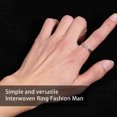 thumbnail image 3 of Anillo de apertura de Metal Sonducket joyería geométrica para hombre, 3 of 6