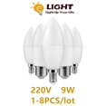 thumbnail image 3 of Bombilla Led de columna para decoración del hogar, lámpara superbrillante de 1 a 8 piezas Bar, T37, C37, 9w, AC220-240V, E27, E14, 3000K, 4000K, 6000K, para dormitorio y oficina, 3 of 4