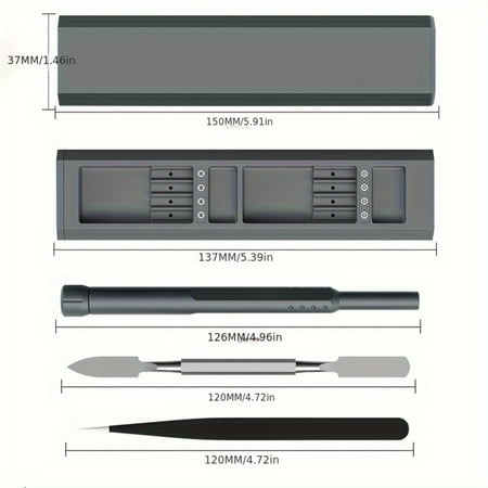

JZJDEWLO Multifunction Precision Screwdriver Set for Notebook Computer Maintenance - Essential Hand Tool Kit with Bits