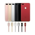 thumbnail image 2 of LAX Gadgets Apple MFi Certified Nylon Lightning to USB iPhone Charger Cable for iPhone 7, 7 Plus, 6s, 6s Plus, 6, 6 Plus, SE, 5s / iPad Pro, Air, Mini, iPad / iPod | 4 Ft Cord, Red, 2 of 2