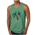 thumbnail image 3 of Nfurl Mens Casual Cotton Tank Tops Moisture Wicking Muscle Undershirts Trendy Palm Tree Printed T Shirt Lightweight Sleeveless Workout Shirts Soft Gym Tank Shirt, 3 of 6