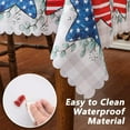 thumbnail image 3 of 4th of July Tablecloth, Patriotic Decor Waterproof Memorial Day Decor Star 4th of July Decorations for Home Scallop Edge Table Cover Party Dining Table Decorations (Star, 60'''' x 84''''), 3 of 5