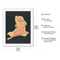 thumbnail image 2 of Platinum Blonde in Lingerie - Vintage Pin Up Girl Print by Bill Randall c.1950s - Fine Art Rolled Canvas Print (Unframed) 20in x 26in, 2 of 4