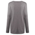 thumbnail image 5 of Nlife Women Solid Color Front Pocket Long Sleeve Autumn Casual Top, 5 of 7
