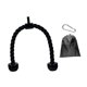 thumbnail image 1 of Bíceps tríceps tensión cuerda torcida torcer la cuerda de la cuerda sin deslizamiento de fitness práctico con clip de carabinero para el entrenamiento Asa de elevación de plástico, 1 of 8