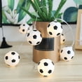 thumbnail image 5 of 2026 New Soccer String Lights, World Cup Themed Atmosphere Decorative Lights for Outdoor Indoor, Party & Game Day(Warm Light/59"/10 Mini Football LED), 5 of 7