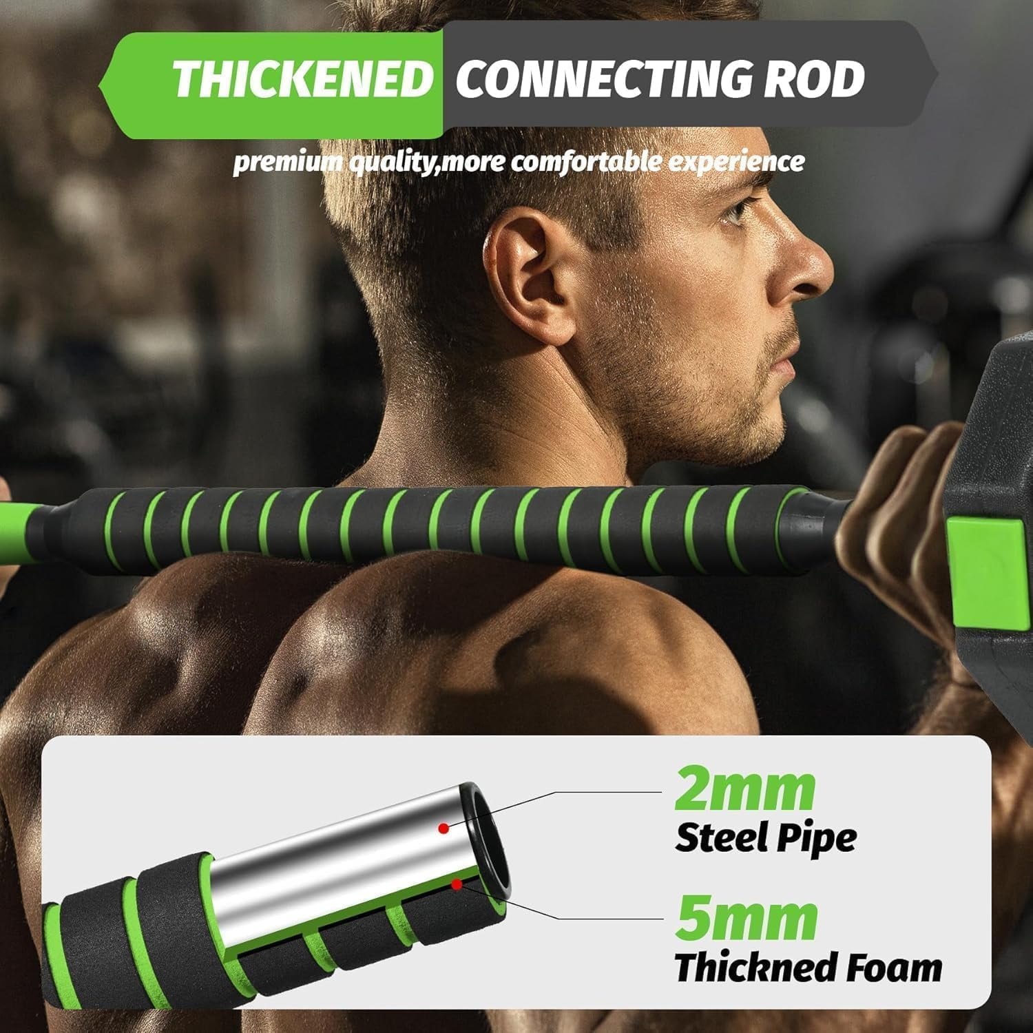 CazToi All in One Adjustable Dumbbell Set with Barbell and Kettlebell for Home Gym