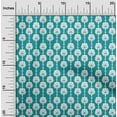 thumbnail image 2 of oneOone Viscose Chiffon Teal Green Fabric Asian Block Diy Clothing Quilting Fabric Print Fabric By Yard 42 Inch Wide, 2 of 5