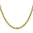 thumbnail image 2 of Solid 10K Yellow Gold 4.7mm Diamond-Cut Rope Chain - 24", 2 of 8