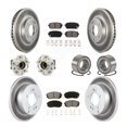 thumbnail image 1 of Transit Auto Front Rear Wheel Hub Bearings Assembly Coated Disc Brake Rotors and Semi-Metallic Pads Kit (10Pc) for Car 2008-2009 Kia Rondo - Left Right Side (Driver Passenger) KBB-108175, 1 of 10