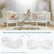 Dream On Me Portland 3 in 1 Convertible Toddler Bed, White