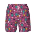 thumbnail image 4 of Lsque Mens Swim Trunks Summer Flamingo Pattern - Bathing Suit Compression Liner - Beach Swim Shorts Swimwear - (S-3XL) - Stretch Quick Dry -Medium, 4 of 9