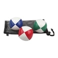 thumbnail image 4 of 3x pelotas de malabarismo pelotas de malabarista juguete de malabarismo para lanzar a mano con bolsa de malla para actividades, 4 of 9
