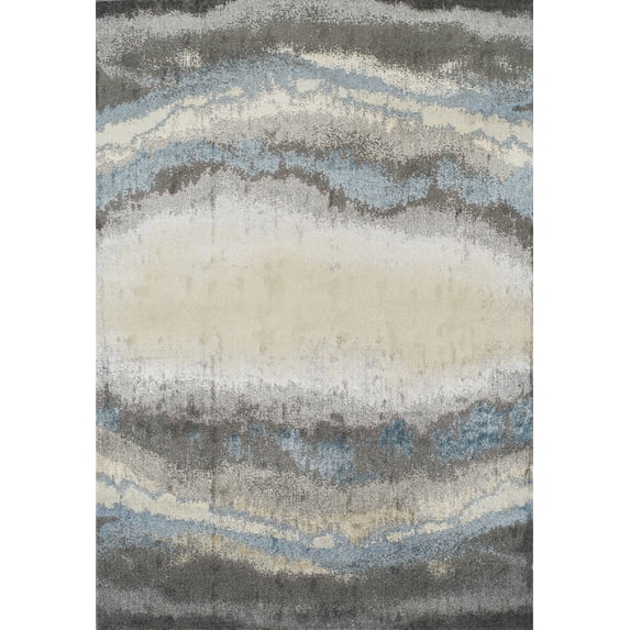 Dalyn Lavita Area Rug LV550 Lv550 Pewter Pewter Faded Bars 9' 6" x 13' 2" Rectangle