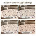 thumbnail image 7 of ODIKA 9'x12' Washable Area Rug Boho Botanical Motif Ornate Trellis Panel Vintage Distressed Pink Flowing for Dining Room, Basement, Large Office, Non-Slip Chair-Friendly, 7 of 7