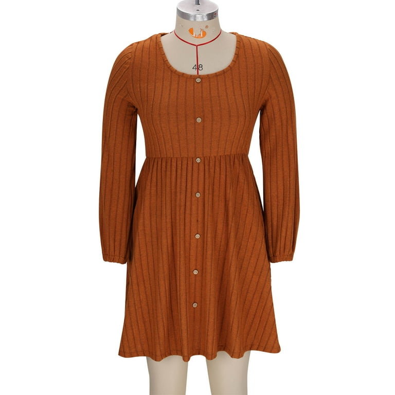 brown fit and flare dress Chocolate Brown Fit Flare Ruffle Evening Midi Dress With Belt main image 1