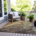 thumbnail image 6 of HomeRoots 628100 8 x 10 ft. Brown & Fern Green Abstract Washable Transitional Indoor & Outdoor Rectangle Area Rug, 6 of 9