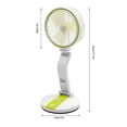 thumbnail image 2 of Folding Fan with Light, USB Desktop Folding Small Fan, Portable Personal Mini Fan For Bedrooms, Living Rooms, Kitchens, Offices, Classrooms, 2 of 17