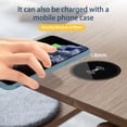 thumbnail image 3 of 1 Set Wireless Charger Fast Charging Overcharging Protection Ultra-Thin High Power Wide Compatible Charge Device Acrylic Desktop Built-in Phone Wireless Charger Station for Home,Black, 3 of 7
