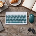 thumbnail image 6 of romoty Wireless Keyboard and Mouse Combo 9.6x5.9 Inch Army Green Slim Rechargeable Quiet Keyboard Mouse Set for Tablet Laptop Smartphone, 6 of 6