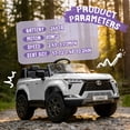 thumbnail image 4 of 2 Seater Ride On Car for Kids, 24V Licensed Lexus GX550 Ride On Toys for Kids, Kids Electric Vehicle w/Remote Control, Bluetooth, 3 Speed, 4-Wheel Suspension, Ideal Gift for Boys Girls - White, 4 of 7