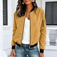 thumbnail image 4 of ShomPort Women's Casual Jackets Long Sleeve Zip up Lightweight Windbreaker Coat Trendy Outerwear with Pockets, 4 of 7
