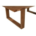 thumbnail image 4 of Paige 84 Inch Dining Table, Solid Wood, Sled Design Base, Natural Brown, 4 of 5