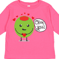 thumbnail image 4 of Inktastic Olive You Boys or Girls Long Sleeve Toddler T-Shirt, 4 of 5