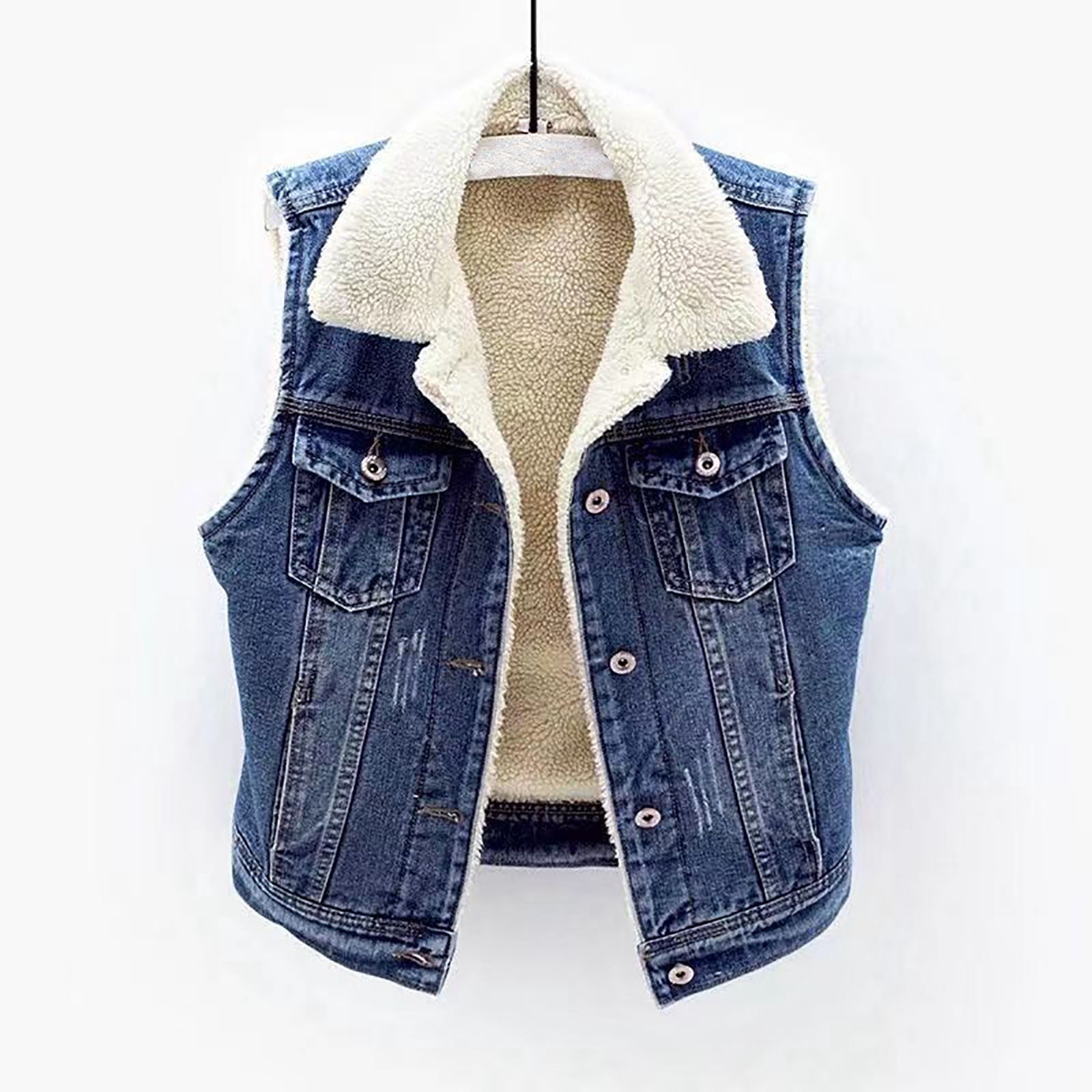 Homenesgenics Winter ! Denim Jacket Women Jean Jackets Women Plus Fleece Jackets Long-sleeve Slim-fits Jacket Blouse Coat