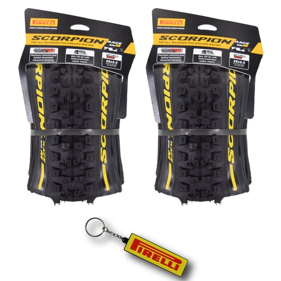 Pirelli Scorpion Race Enduro M Bicycle Tires (29" x 2.5) Ultimate Versatility & Performance Mountain Bicycle Tires (2 Pack)