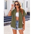 thumbnail image 3 of Zeagoo Button Down Shirts for Women Short Sleeve Trendy Lightweight Summer Tops Collar Work Blouse, 3 of 4