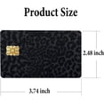 thumbnail image 6 of Credit Card Skin Stickers 4Pcs Leopard Print Debit Card Skin Stickers Removable Waterproof PVC Decal Cover Set for Transportation Key Debit Bus Cards Pink Grey Black Cheetah ID Cover for Women, 6 of 7