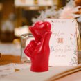 thumbnail image 4 of FRCOLOR heart Gesture Statue for Home Decor Resin Craft Red Color Living Room Desktop Decor 4.7 Inches, 4 of 7