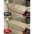 thumbnail image 5 of KBH Center Console Cover for 1998-2005 Lexus GS300 GS400 GS430, Middle Console Arm Rest Lid Cushion Cover, Anti-Scratch Leather Trim Interior, Beige, 5 of 7