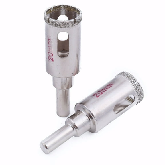 ILOVETOOL 2Pcs 20mm 3/4" inch Diamond Coated Hole Cutter Saw Drill Bits Masonry Tools for Stone Marble Granite Ceramic Tile